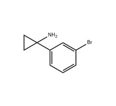 1-(3-Bromophenyl)cyclopropanamine, 95%,1gm