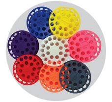 15ml Circular Tube Racks (Pack of 8, Multicolour)