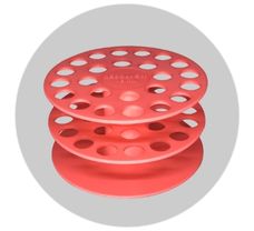 15ml Circular Tube Racks (Pack of 2, Pink)
