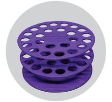 15ml Circular Tube Racks (Pack of 2, Purple)