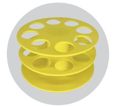 50ml Circular Tube Racks (Pack of 2, Yellow)