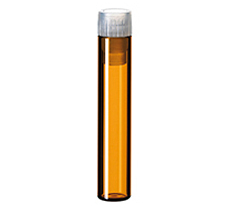 1ml Shell Vial, amber glass, 8mm