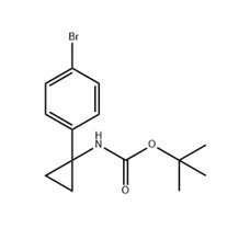 1-(N-Boc-Amino)-1-(4-bromophenyl)cyclopropane, 96%,1gm