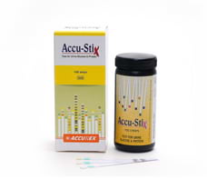 Accu-Stix Tests Strips (100 Tests), Urine Glucose & Protein Test Strips, Urinalysis