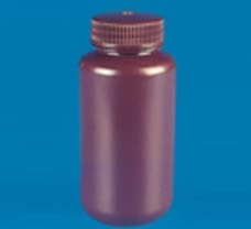 Amber Narrow Mouth Bottle, Material: HDPE250 ml