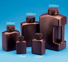 Amber Rectangular Bottle Material: HDPE  250 ml