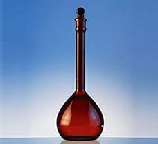 Amber Volumetric Flask Class A Material : PMP (TPX) 10 ml