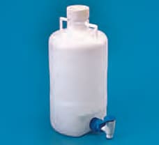 Aspirator Bottle with Stopcock, Material: PP Autoclavable 20 L