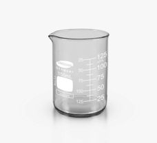 Beaker, Low form with spout 150 ML, Diameter 60 mm, Height 88 mm
