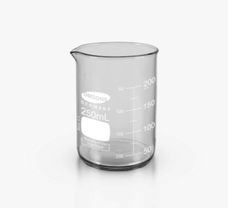 Beaker, Low form with spout 250 ML, Diameter 68 mm, Height 95 mm