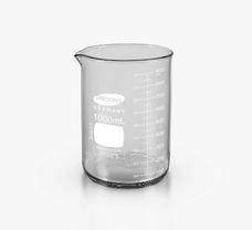 Beaker, Low form with spout 1000 ML, Diameter 105 mm, Height 157 mm