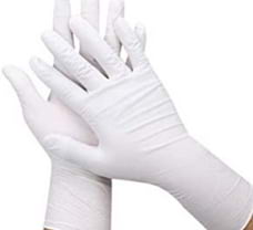 Bluekites Latex Powder Free Surgical Gloves, Size: 6.5