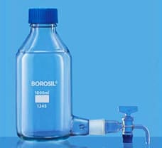 Bottles, Aspirator, with GL 45 Cap and Interchangeable Stopcock, 1000 ml-1245029