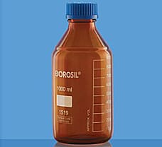 Bottles, Reagent, Amber, Wide Mouth, Graduated, 1000 ml-1519029