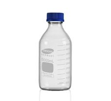 Bottles, Reagent Clear Screw Cap ,Capacity : 5000 ml ,Diameter: 181 mm ,Height : 330 mm