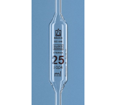Bulb pipette SILBERBRAND ETERNA, B, 0.5 ml, one-mark