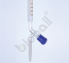 Burettes with PTFE Needle in Schellbach stripe, Class AS, Batch Certified, 100ml