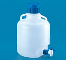 Carboy With Stopcock, Material: PP Autoclavable 5 L