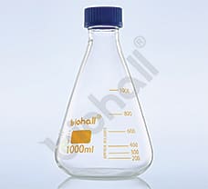 Conical Flask (Erlenmeyer) with Screw cap, Class A, 100ml
