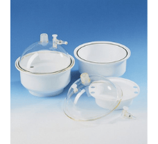 Desiccator/lid PC, base/desiccant tray PP, nominal size 150 mm, with venting stopper