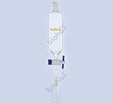 Dropping Funnel, Needle Valve, Cylindrical with stem inside cone, 250ml