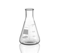 Erlenmeyer Flask, Graduated, Conical with Narrow Mouth, 1000 ML