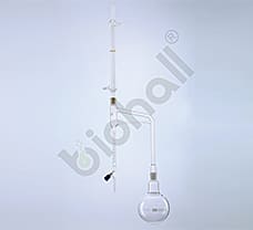 Essential Oil Determination Apparatus (Clevenger Apparatus), 5ml. For Oil Heavier than Water