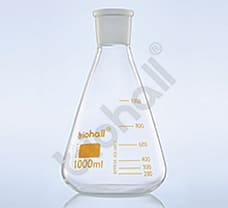 Flask, Conical (Erlenmeyer) with joint, 100ml