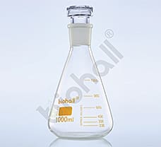 Flask, Conical with Ground joint, Glass stopper, 1000ml