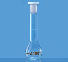 Flask, Wide Mouth Volumetric w/  Stopper Class A w/ NABL Certificate, 20 ml-5643008