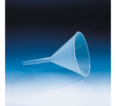 Funnel with internal fluting, PP, outer dia. 80 mm, stem dia. 10 mm, length 69 mm