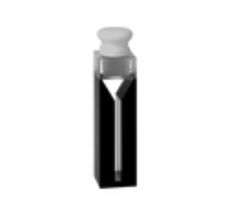 Glass Black Masked Micro Cells, Type 30B cuvette