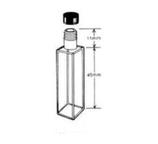 Glass Cell with Closed Screw Cap, Type 1  cuvette