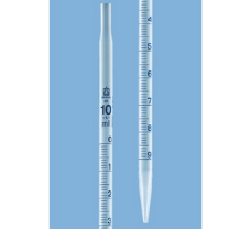 Graduated pipette, PP, 5 ml:0.1 ml, total delivery, diameter 8 mm