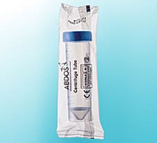 Individually Wrapped Centrifuge Tube Conical Bottom, PP/HDPE, 15 ml