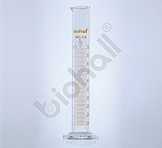 Measuring Cylinder Round Base Class A, 10 ml Sr. numbered Ind Certified
