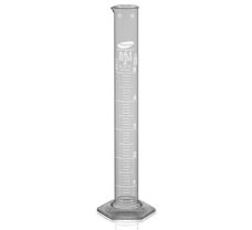 Measuring Cylinder with Hexagonal Base, Class 'A' ,Capacity 5 ml ,Graduation 0.1 ml ,Tolerance  0.05 ml