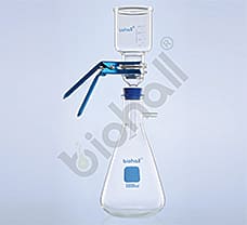 MERCK MILLIPORE DESIGN, All Glass Filter Holder- 47 mm, Filtration Assembly, 1000ml filtration flask