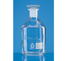 Oxygen flask, Winkler, soda-lime glass, 250-300 ml, with glass stopper, NS 19/26