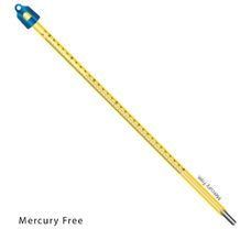Petroleum Glass Thermometer (Mercury Free), Range: -10 to 50C Mercury Free,  Least countC 0.25 (1/4) With NABL Certificate