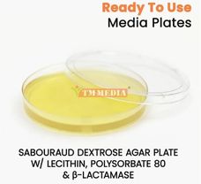 SABORAUD DEXTROSE AGAR PLATE W/ LECITHIN, POLYSORBATE 80 & b-LACTAMASE I (g- irradiated) (Triple ), 50 plts