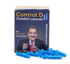 Sterile Lancet Needles (Pack of 100), Control D Comfort Lancets