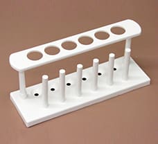 Test Tube Rack for 6, Plastic