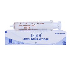TRUTH Interchangeable Syringe Center All Glass Tip (CT), 20 ML