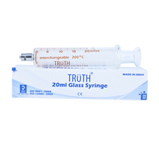 TRUTH Interchangeable Syringe Metal Luer Lock Tip (CL), 20 ML