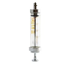 TRUTH Record Glass Syringe Metal Luer Lock Tip (CL), 50 ML