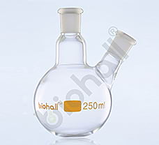 Two neck grounded Round Bottom Flask, USP, 250ml