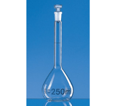 Volumetric flask, BLAUBRAND, A, DE-M, 500 ml, Boro 3.3, NS 19/26, Boro 3.3, glass stopper