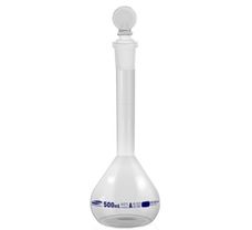 Volumetric Flask, Class A with NABL Certificate , Capacity 500 ml , Neck Size 19/26 , Tolerance  0.25 ml