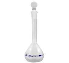 Volumetric Flask, Class A with NABL Certificate , Capacity 250 ml , Neck Size 14/23 , Tolerance  0.15 ml